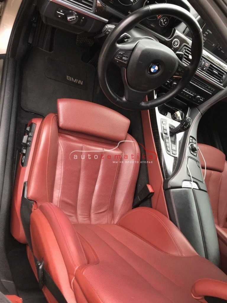 Ремонт кожаного салона BMW 6